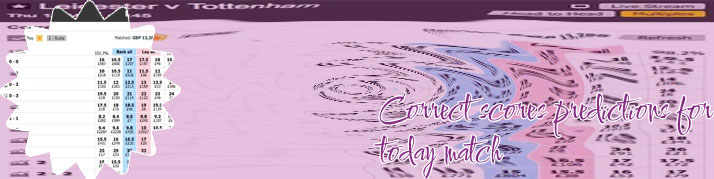 Today correctscores